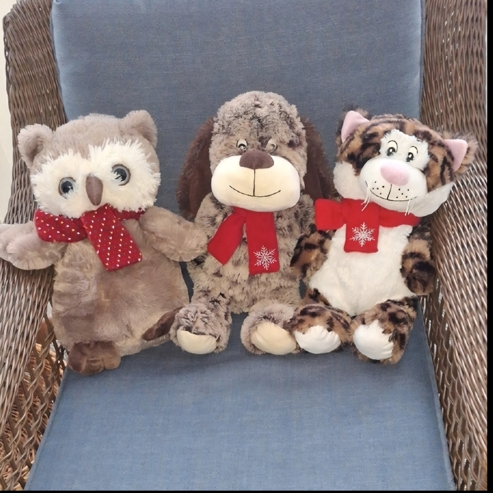 Winter Scarf Stuffed Animals Set